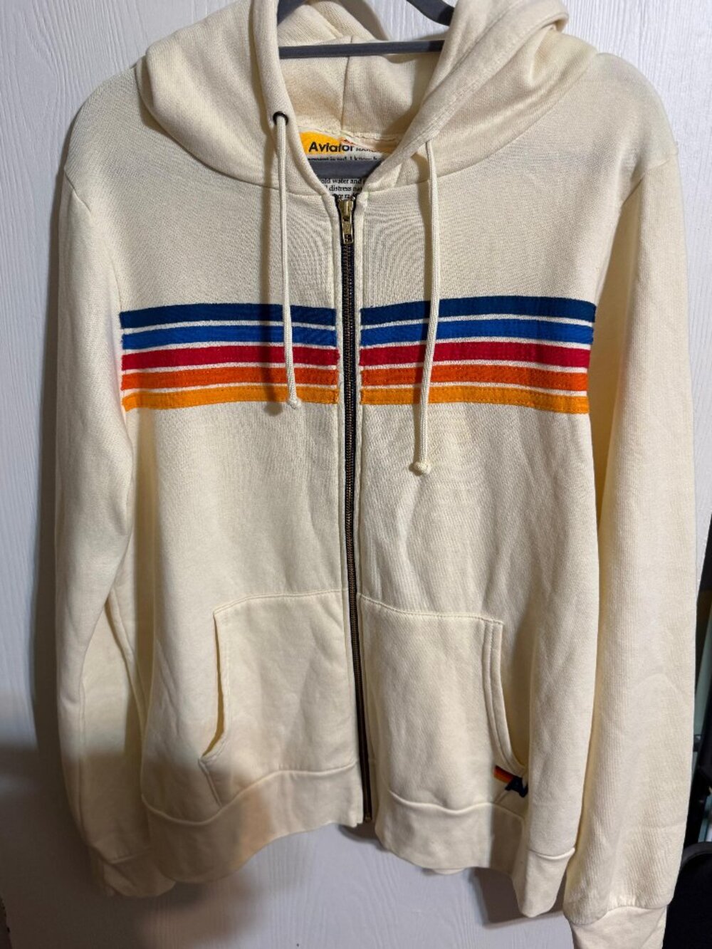 Aviator Nation 5 Stripe Zip Up Hoodie and pants Set